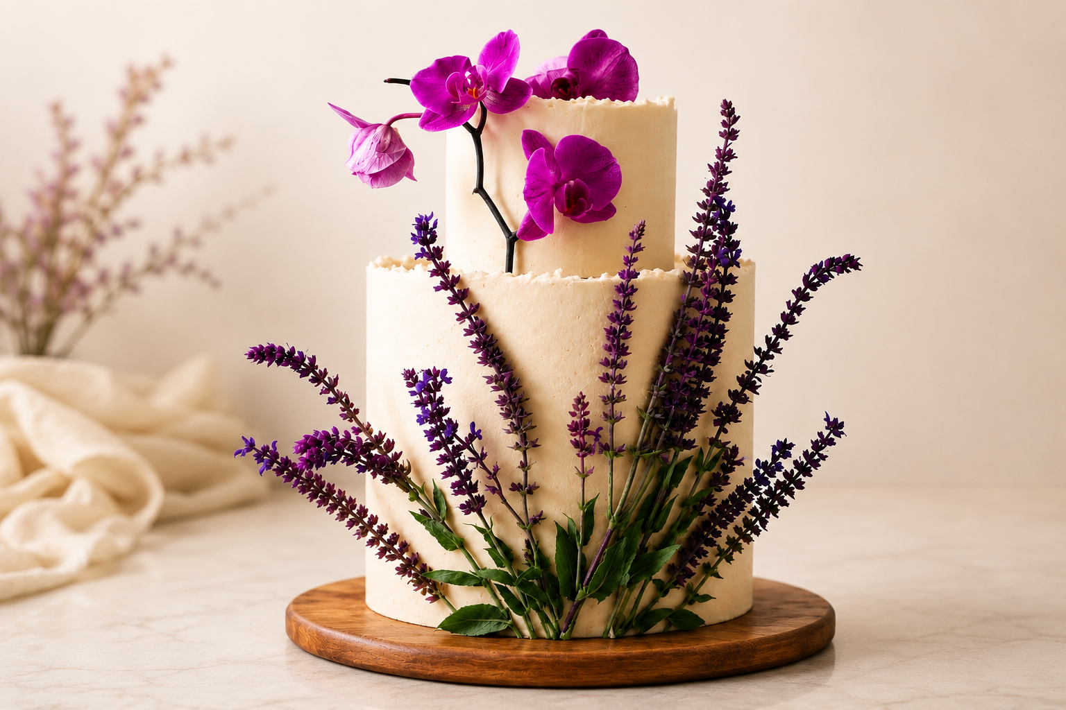 The Orchid Meadow Cake by Sweet Seconds