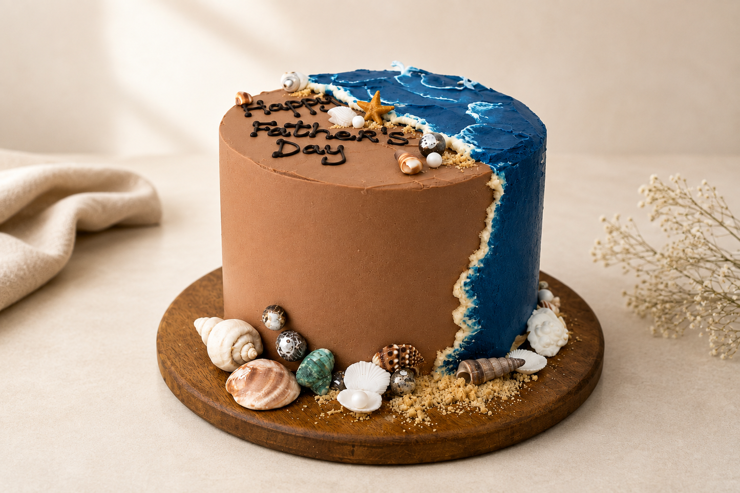 Seaside Celebration Cake by Sweet Seconds